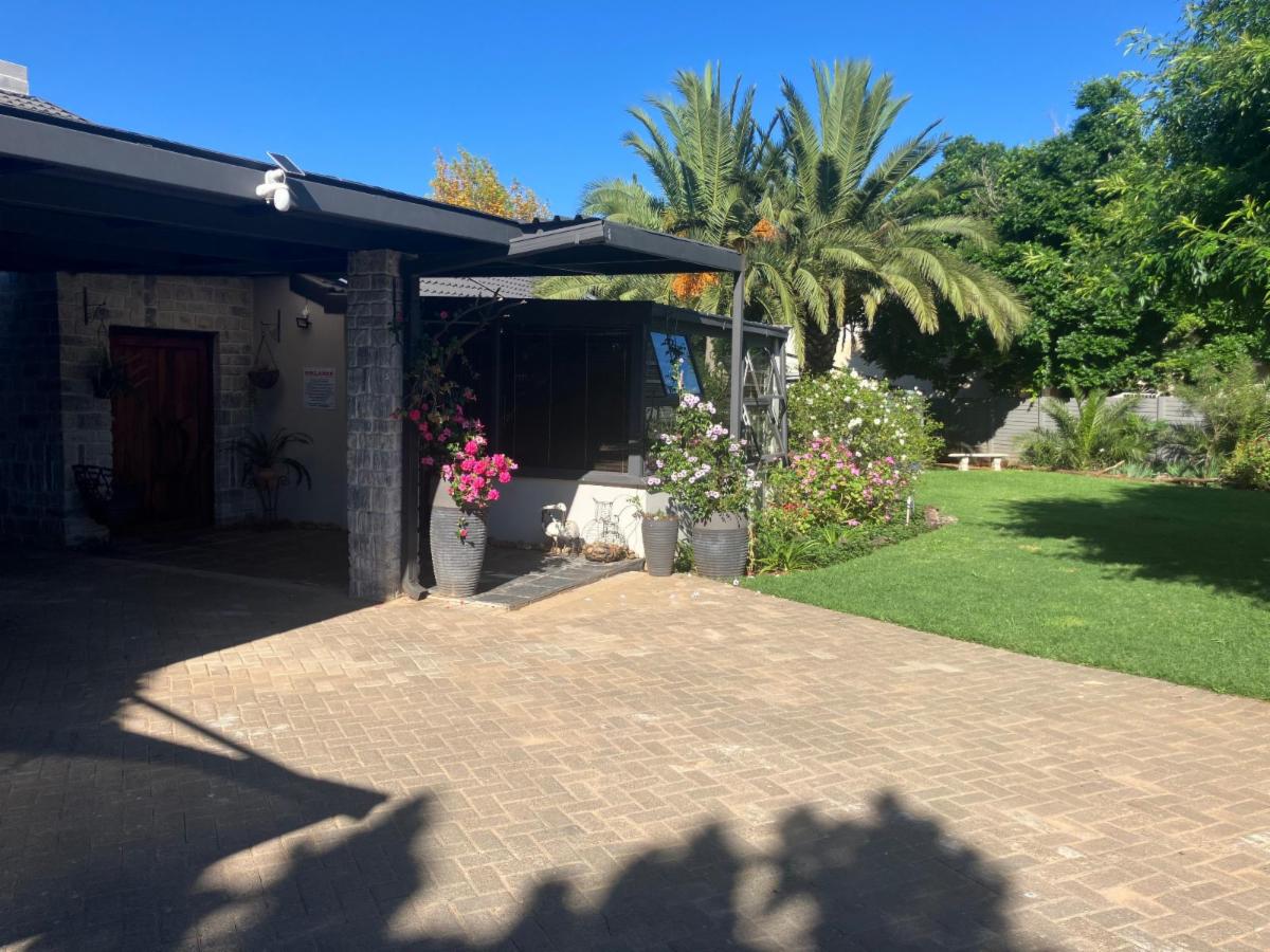 Paved driveway to the suites